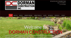 Desktop Screenshot of dormanconstruction.com